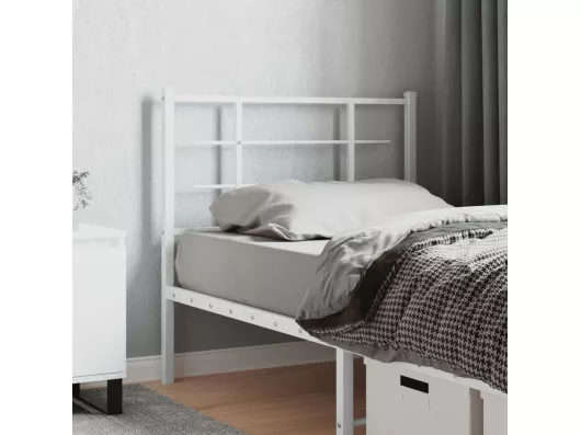 Kauf Unique Kopfteil Metall Weiß 90 cm