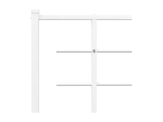 Kauf Unique Kopfteil Metall Weiß 90 cm VIP-Rabatte