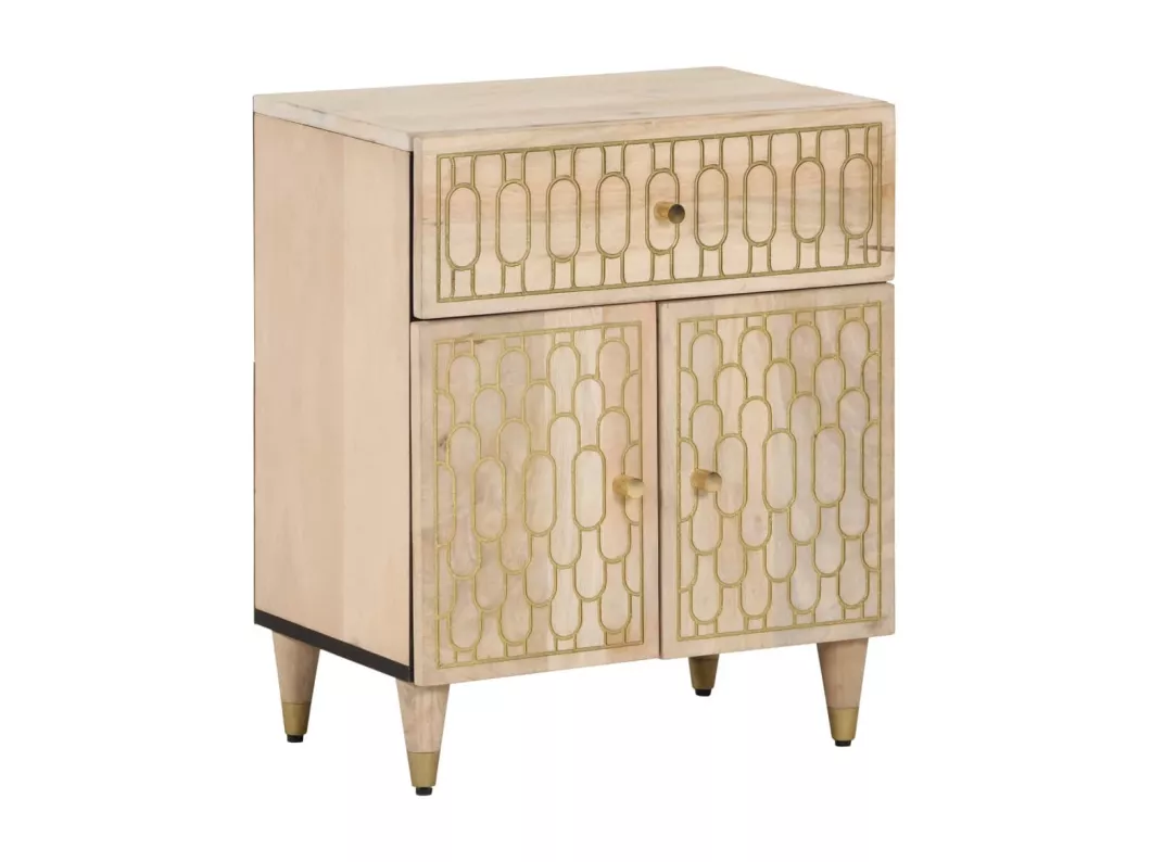 Kauf Unique Nachttisch 50x33x60 cm Massivholz Mango
