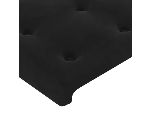 Kauf Unique Kopfteile 4 Stk. Schwarz 90x5x78/88 cm Samt JETZT KAUFEN