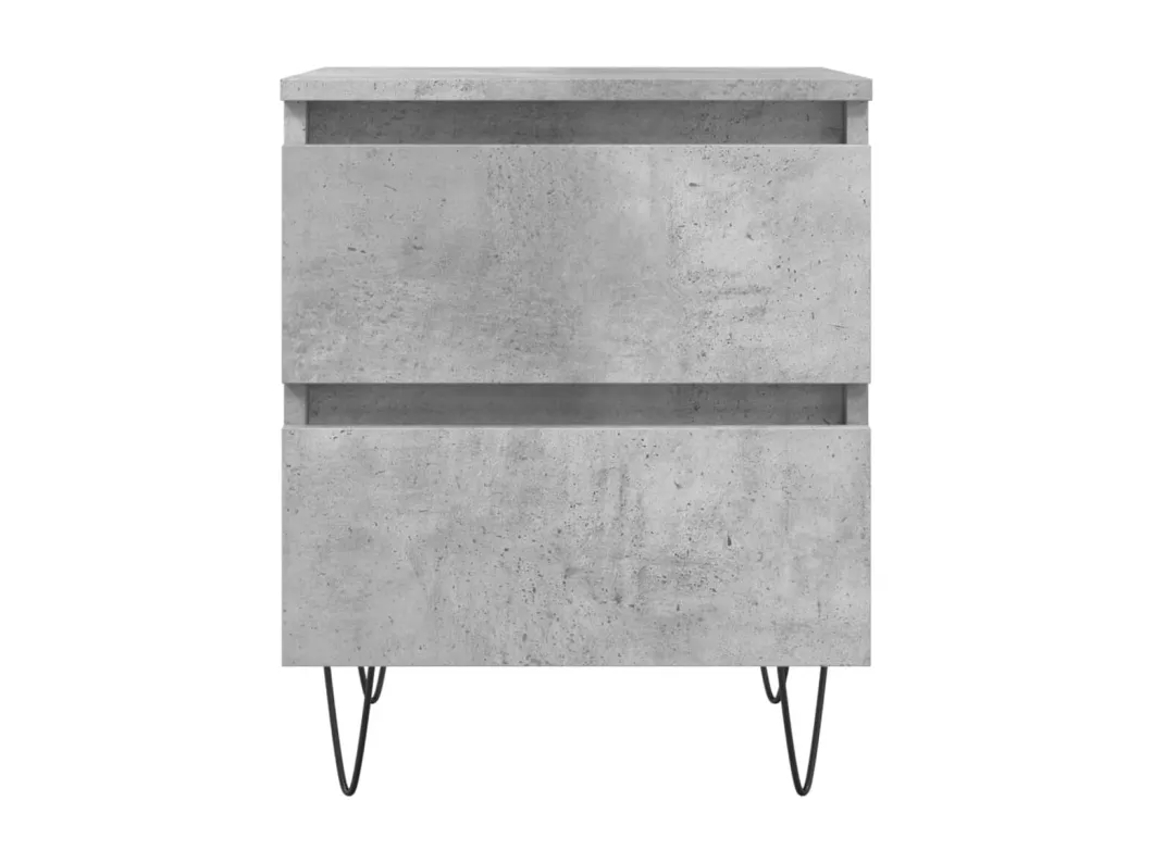 Kauf Unique Nachttische 2 Stk. Betongrau 40x35x50 cm Holzwerkstoff Zeitbegrenzte Promotion