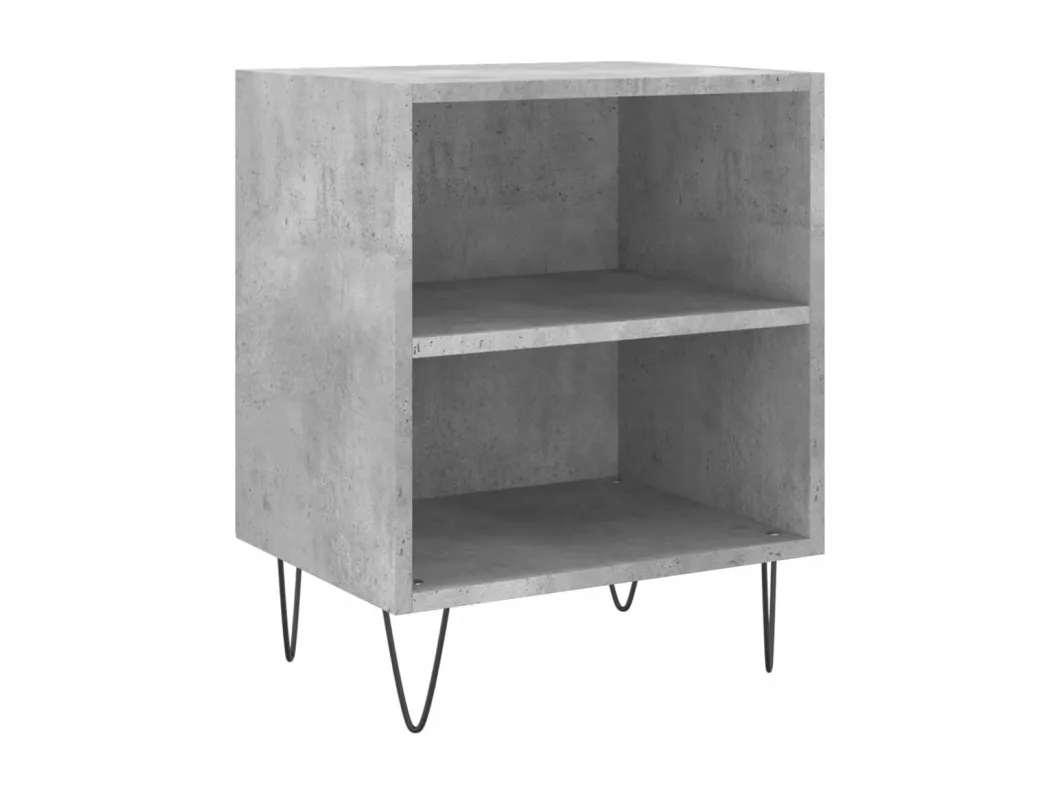 Kauf Unique Nachttische 2 Stk. Betongrau 40x30x50 cm Holzwerkstoff Bis zu 50% Rabatt