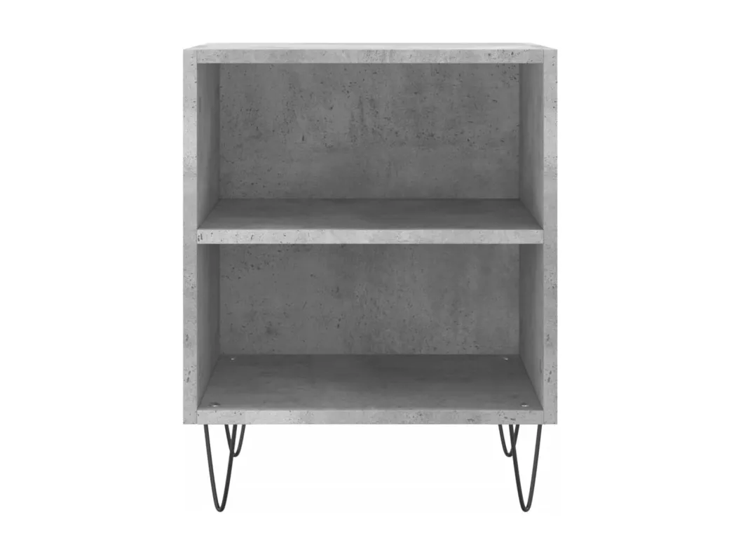 Kauf Unique Nachttische 2 Stk. Betongrau 40x30x50 cm Holzwerkstoff Bis zu 50% Rabatt