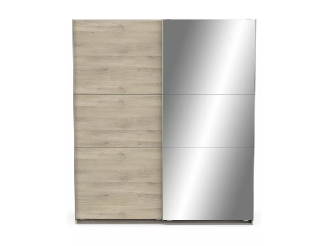 Kauf Unique Kleiderschrank mit 2 Schiebetüren und Spiegel Ghost - L178,1 cm