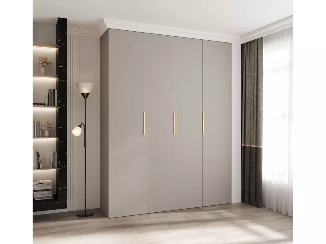 Kauf Unique Drehtürenschrank Como 4 245,5/190/50 4-türig (Kaschmir/Gold) Nur für heute