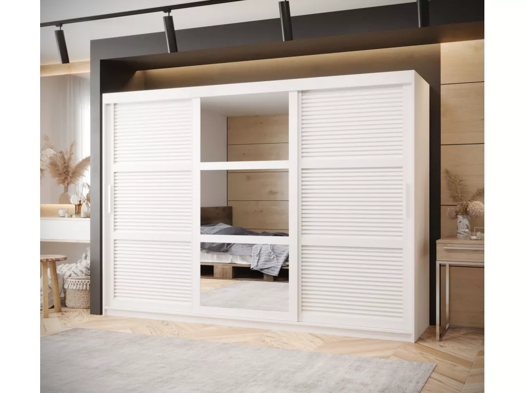 Kauf Unique SCHWEBETÜRENSCHRANK ZALUZJA 2 200/250/62 3-türig (Weiß) Fabrikladen