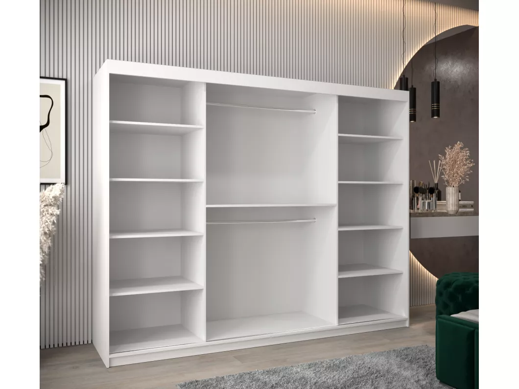 Kauf Unique SCHWEBETÜRENSCHRANK ZALUZJA 2 200/250/62 3-türig (Weiß) Fabrikladen