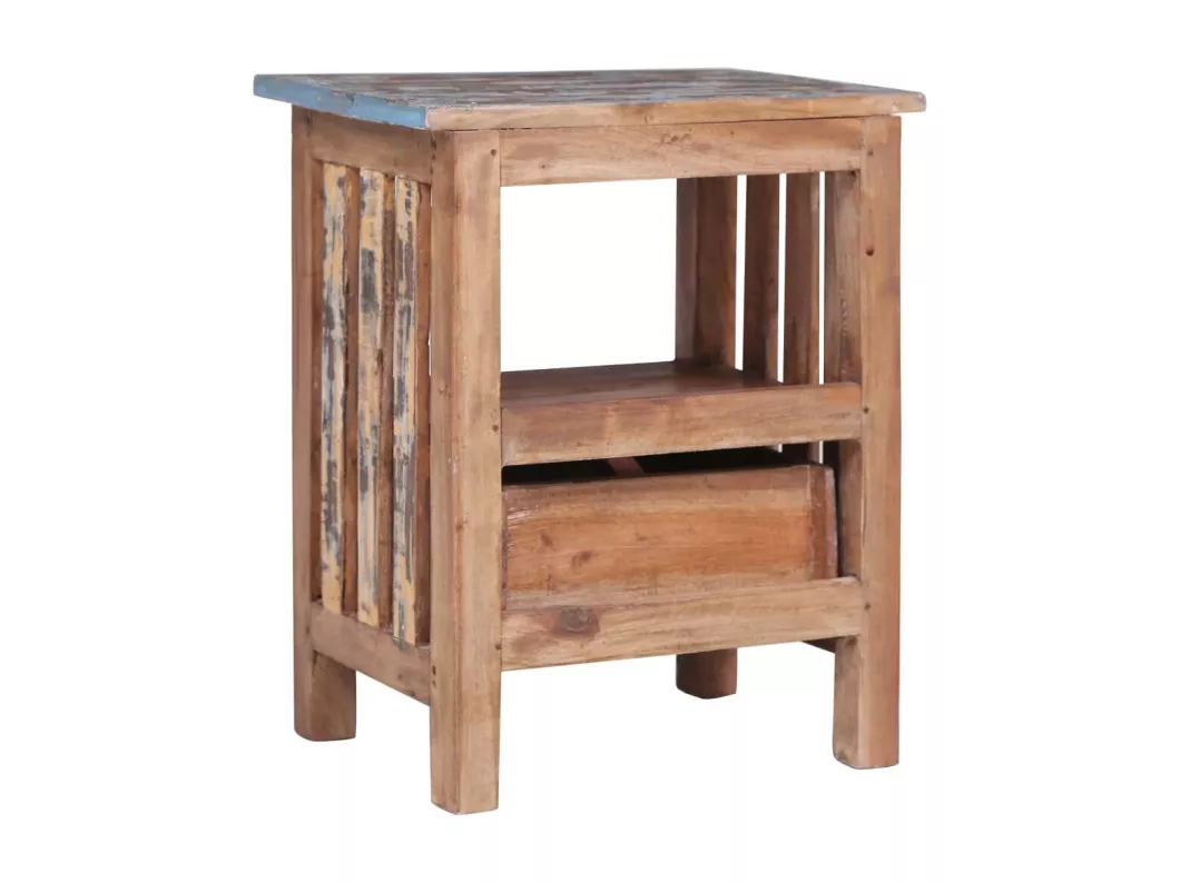 Kauf Unique Nachttisch 41x30x50 cm Altholz Massiv Online
