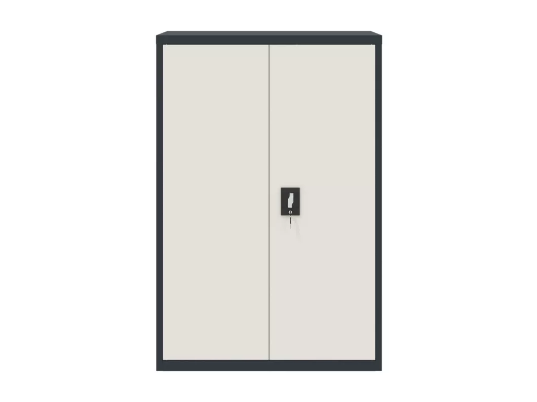 Kauf Unique Aktenschrank Anthrazit und Weiß 90x40x140 cm Stahl Outlet