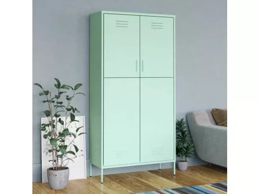 Kauf Unique Kleiderschrank Minzgrün 90x50x180 cm Stahl