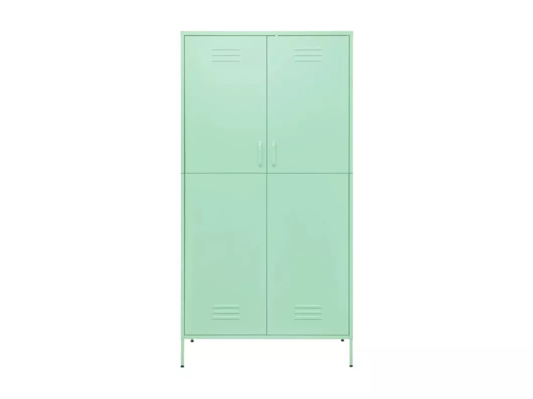 Kauf Unique Kleiderschrank Minzgrün 90x50x180 cm Stahl Schlussverkauf