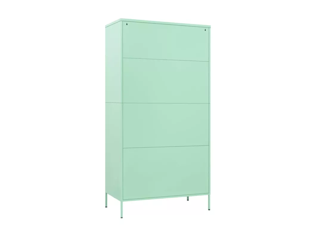 Kauf Unique Kleiderschrank Minzgrün 90x50x180 cm Stahl Schlussverkauf