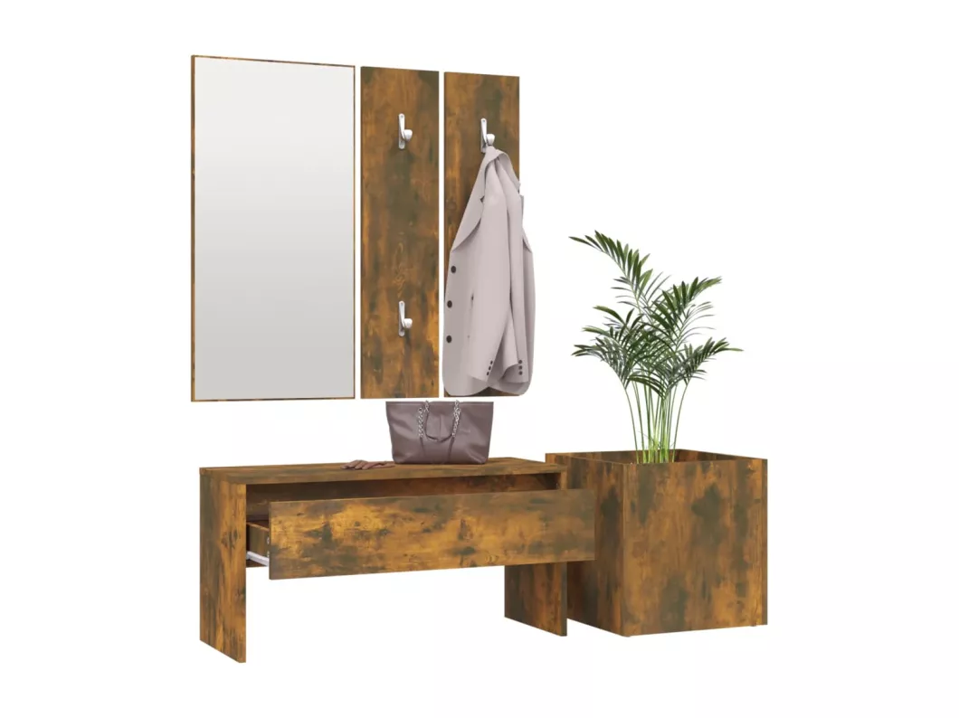 Kauf Unique Flurmöbel-Set Räuchereiche Holzwerkstoff Günstiger Verkauf