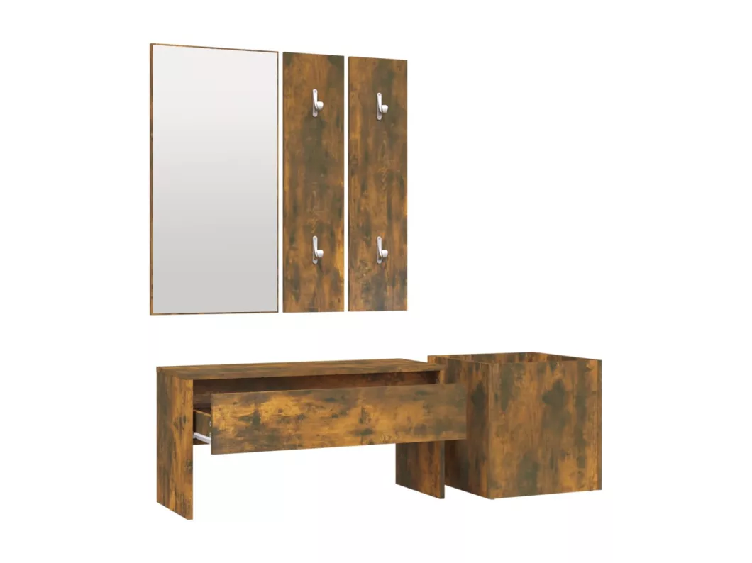 Kauf Unique Flurmöbel-Set Räuchereiche Holzwerkstoff Günstiger Verkauf
