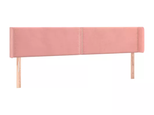 Kauf Unique LED Kopfteil Rosa 163x16x78/88 cm Samt Fabrikverkauf