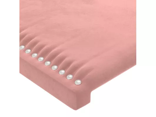 Kauf Unique LED Kopfteil Rosa 163x16x78/88 cm Samt Fabrikverkauf