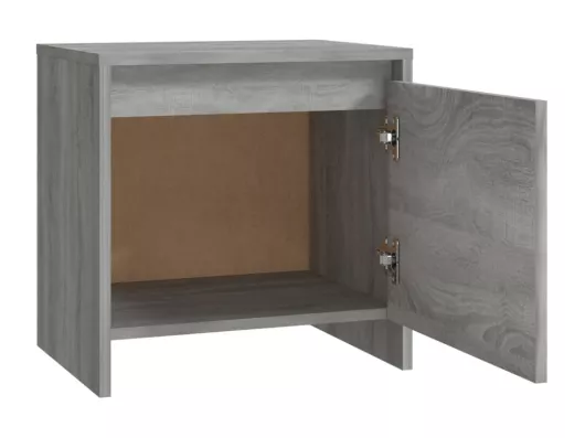 Kauf Unique Nachttisch Grau Sonoma 45x34x44,5 cm Holzwerkstoff Kostenloser Versand