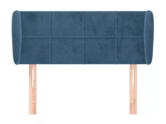 Kauf Unique Kopfteil mit Ohren Dunkelblau 93x23x78/88 cm Samt Fabrik Onlineshop