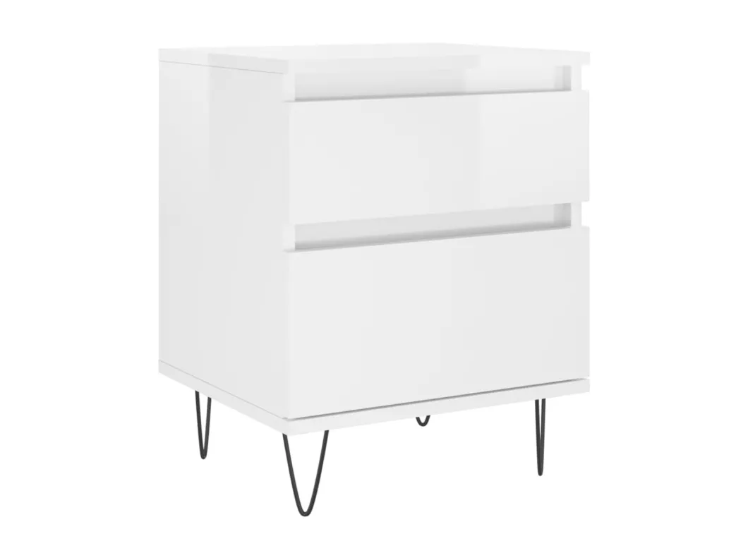 Kauf Unique Nachttische 2 Stk. Hochglanz-Weiß 40x35x50 cm Holzwerkstoff Fabrikpreis