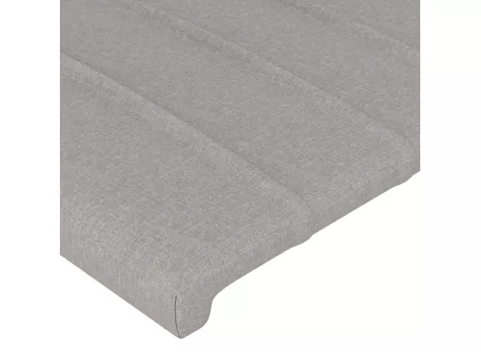 Kauf Unique Kopfteil mit Ohren Hellgrau 147x16x118/128 cm Stoff Rabatt
