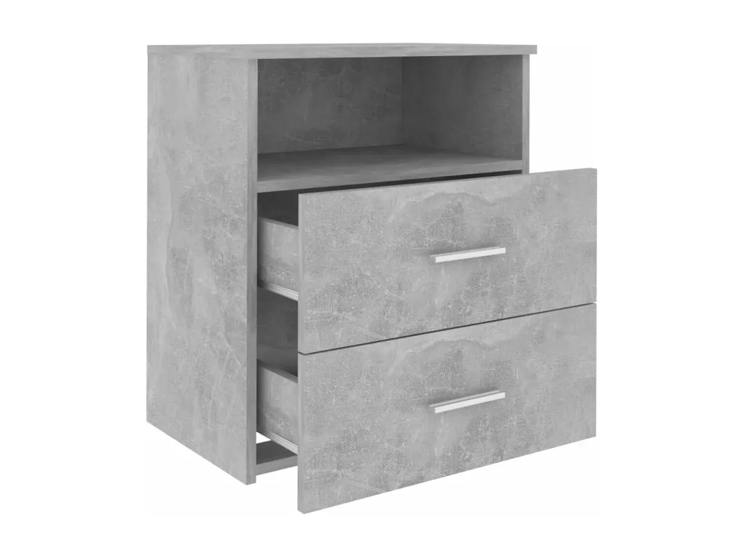 Kauf Unique Nachttisch Betongrau 50x32x60 cm Online Shopping