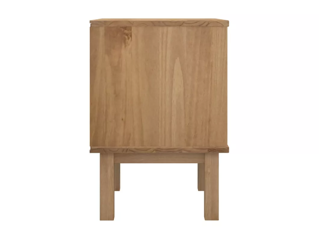 Kauf Unique Nachttisch OTTA Braun&Grau 45x39x57 cm Massivholz Kiefer Black Friday