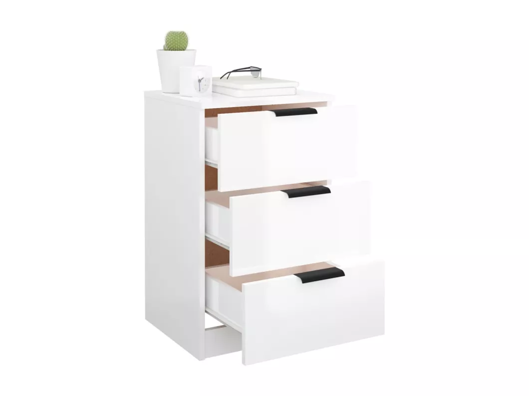 Kauf Unique Nachttische 2 Stk. Hochglanz-Weiß 40x36x65 cm Cyber Monday