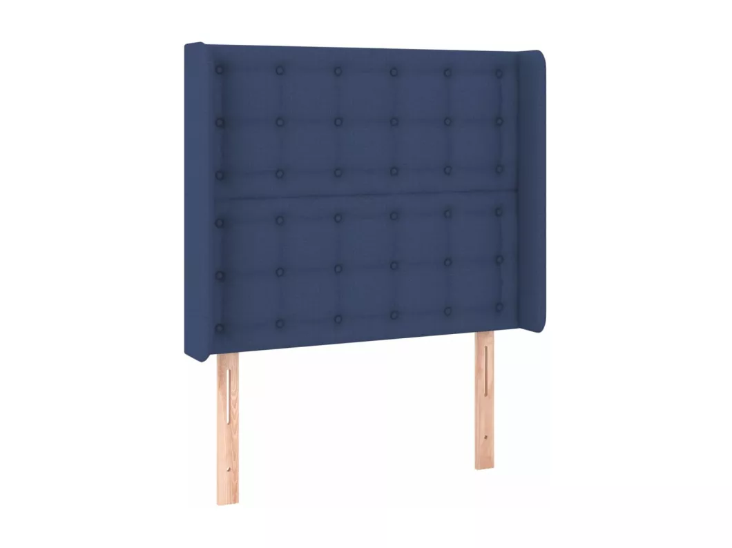 Kauf Unique LED Kopfteil Blau 93x16x118/128 cm Stoff Top Angebot