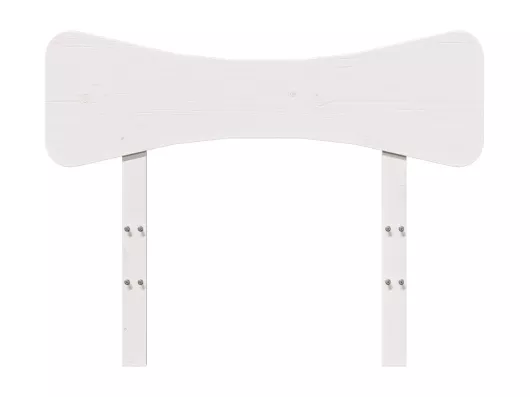 Kauf Unique Kopfteil Weiß 100 cm Massivholz Kiefer Neueste Mode