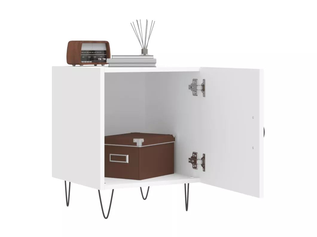 Kauf Unique Nachttische 2 Stk. Weiß 40x40x50 cm Holzwerkstoff Blitzangebot