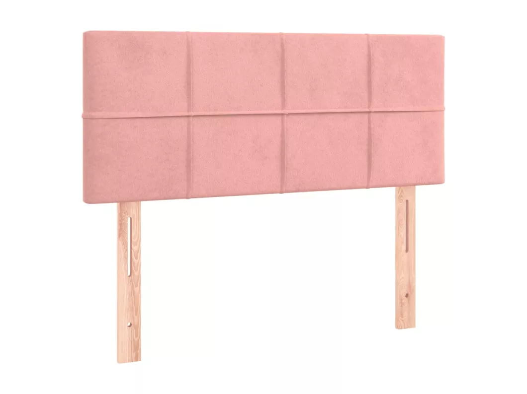 Kauf Unique LED Kopfteil Rosa 100x5x78/88 cm Samt Große Rabatte