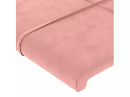 Kauf Unique LED Kopfteil Rosa 100x5x78/88 cm Samt Große Rabatte