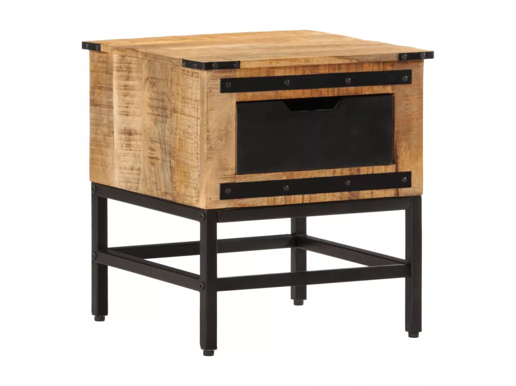 Kauf Unique Nachttisch 40x40x45 cm Massivholz Mango