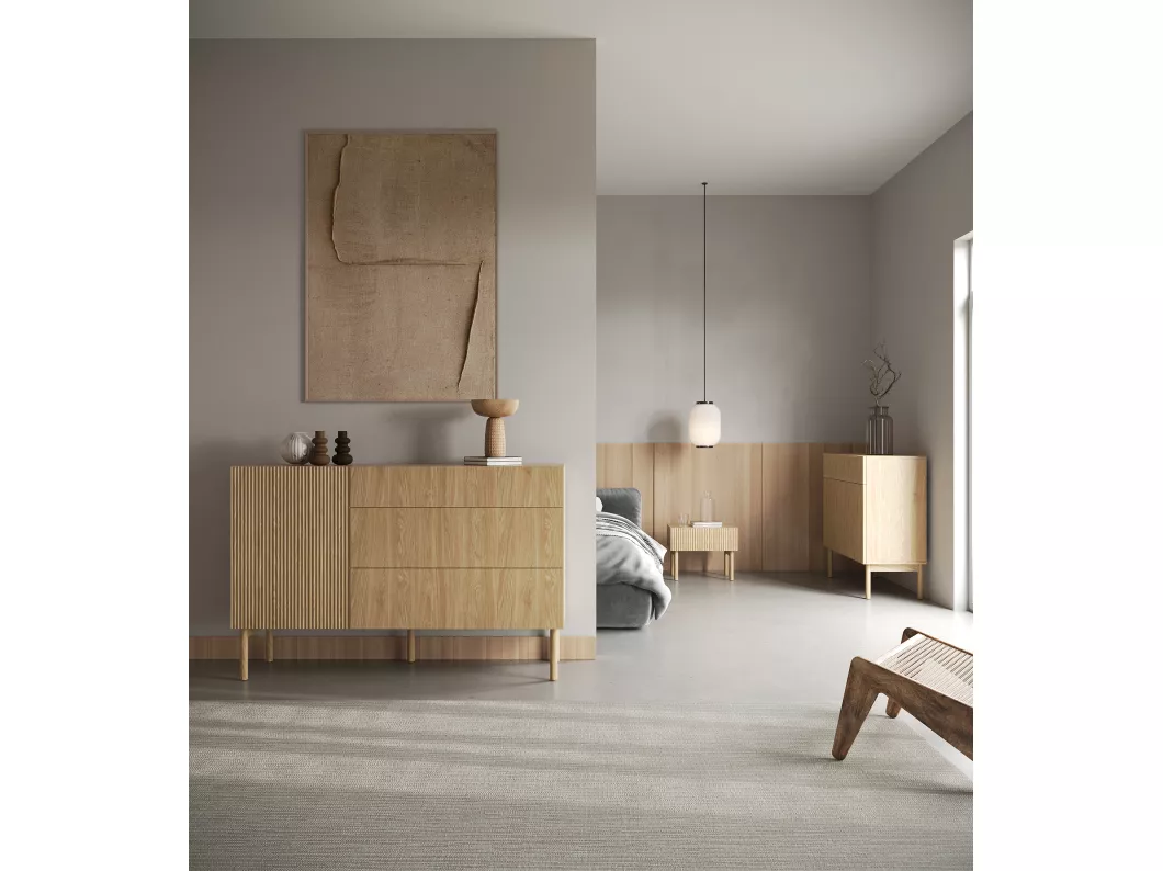 Kauf Unique Selsey Nolie - Nachttisch mit Schubalde, Eichenholzoptik, 50 cm
