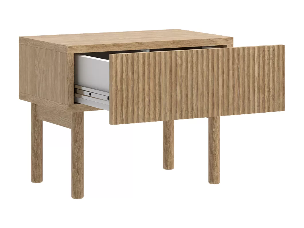 Kauf Unique Selsey Nolie - Nachttisch mit Schubalde, Eichenholzoptik, 50 cm Tägliche Deals