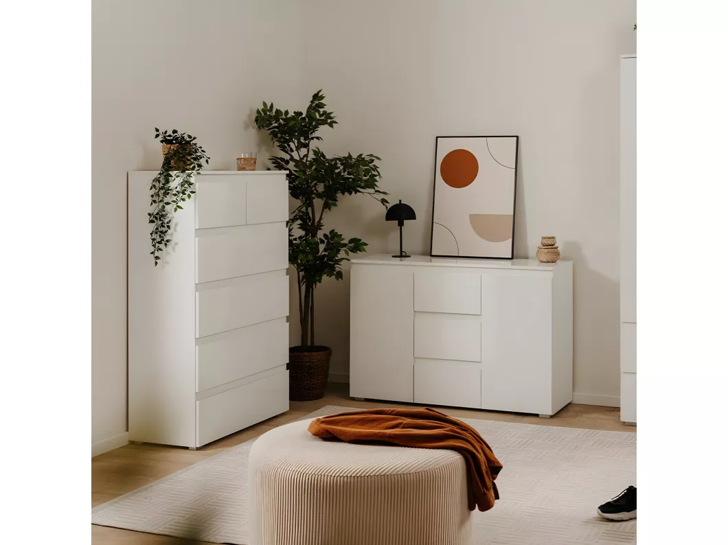 Kauf Unique Hohe Kommode mit 6 Schubladen L80 x H131cm - Pretoria Sonderangebote
