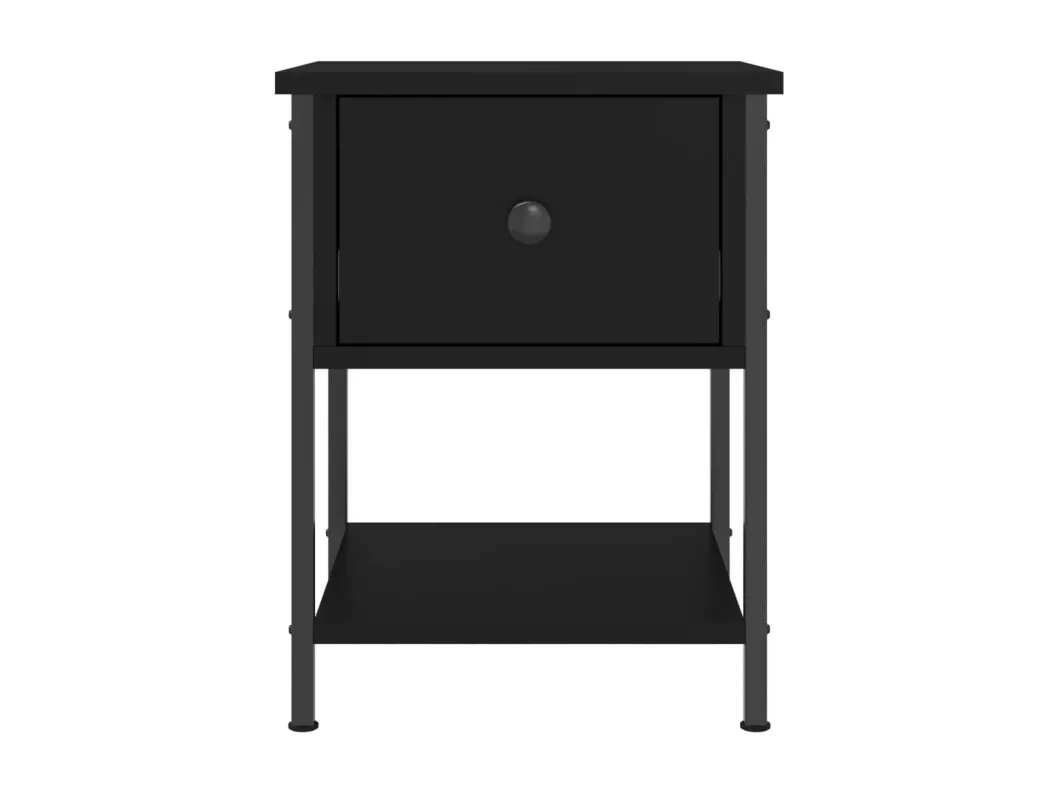 Kauf Unique Nachttisch Schwarz 34x35,5x45 cm Holzwerkstoff Riesige Ersparnisse