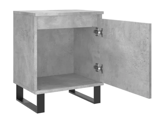 Kauf Unique Nachttisch Betongrau 40x30x50 cm Holzwerkstoff Super Sparpreis