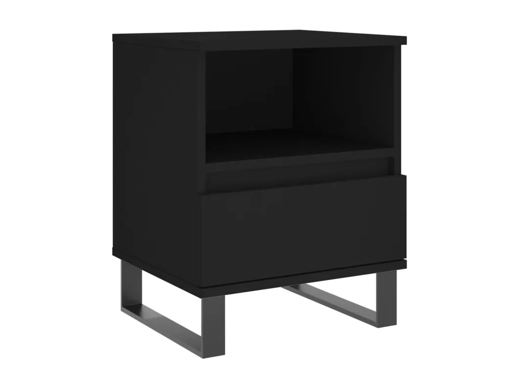 Kauf Unique Nachttische 2 Stk. Schwarz 40x35x50 cm Holzwerkstoff Wochenangebot