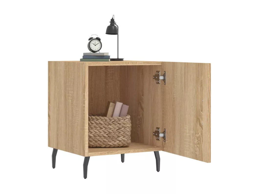 Kauf Unique Nachttische 2 Stk. Sonoma-Eiche 40x40x50 cm Holzwerkstoff Neueste Stile