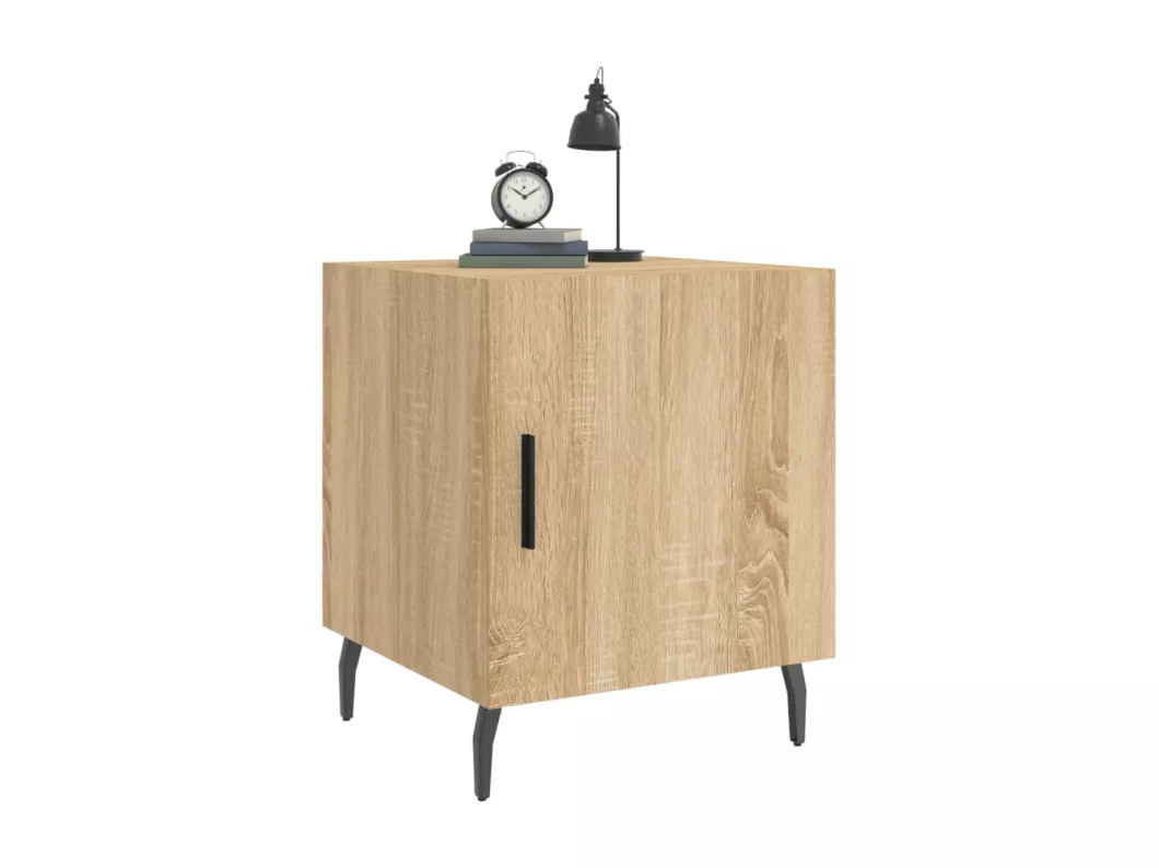 Kauf Unique Nachttische 2 Stk. Sonoma-Eiche 40x40x50 cm Holzwerkstoff Neueste Stile