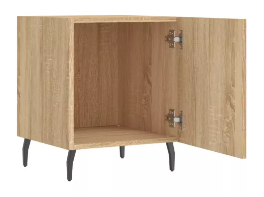 Kauf Unique Nachttische 2 Stk. Sonoma-Eiche 40x40x50 cm Holzwerkstoff Neueste Stile
