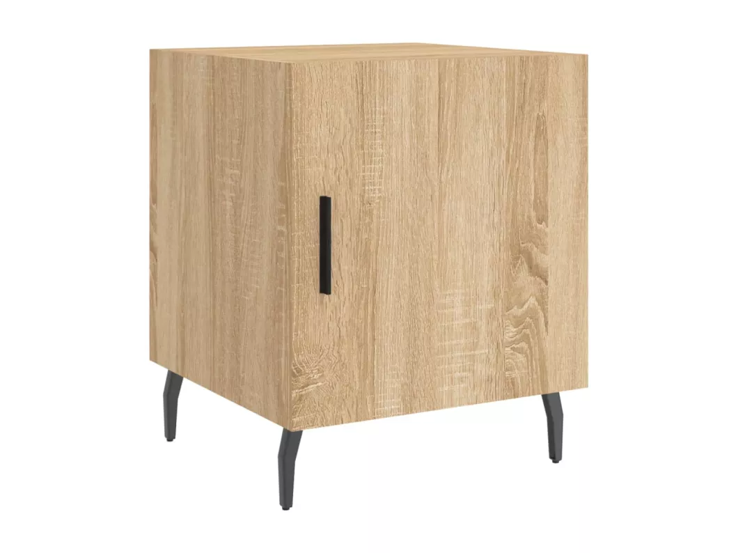Kauf Unique Nachttische 2 Stk. Sonoma-Eiche 40x40x50 cm Holzwerkstoff Neueste Stile