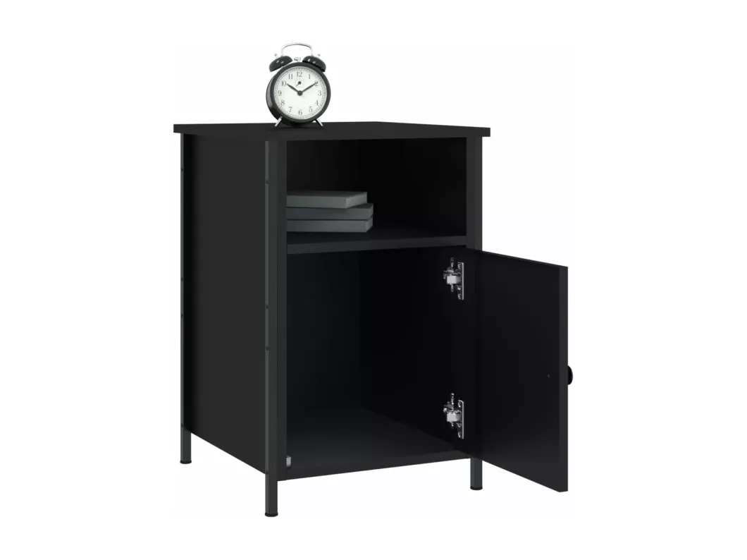 Kauf Unique Nachttische 2 Stk. Schwarz 40x42x60 cm Holzwerkstoff Letzte 2 Tage