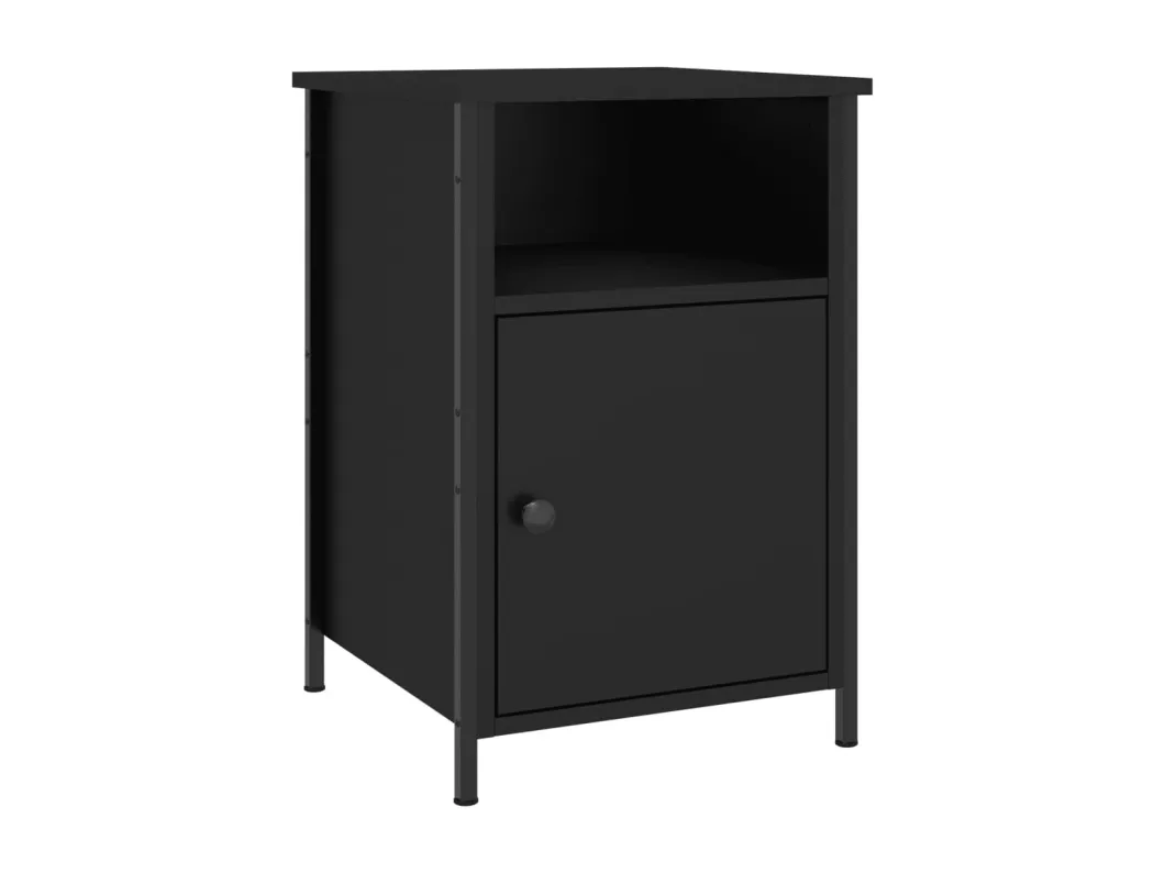 Kauf Unique Nachttische 2 Stk. Schwarz 40x42x60 cm Holzwerkstoff Letzte 2 Tage