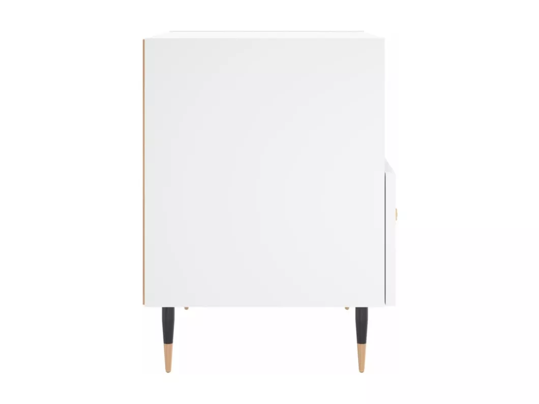 Kauf Unique Nachttisch Weiß 40x35x47,5 cm Holzwerkstoff Letzter Tag