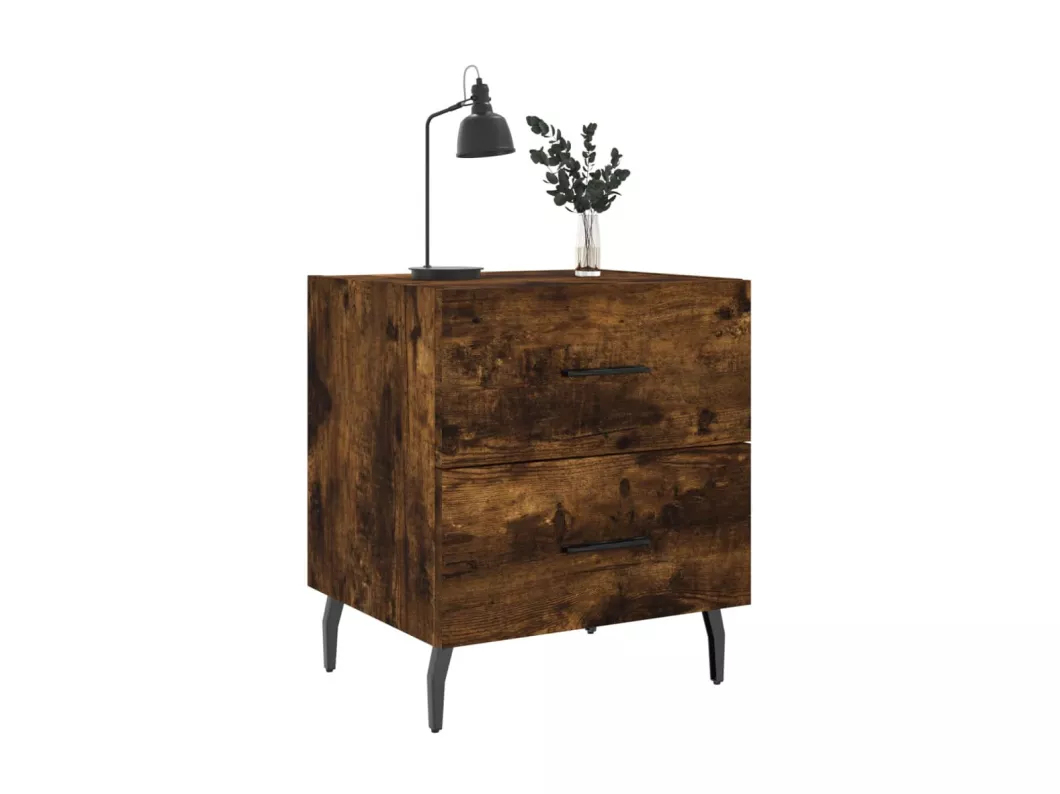 Kauf Unique Nachttische 2 Stk. Räuchereiche 40x35x47,5 cm Holzwerkstoff Zeitbegrenzte Promotion