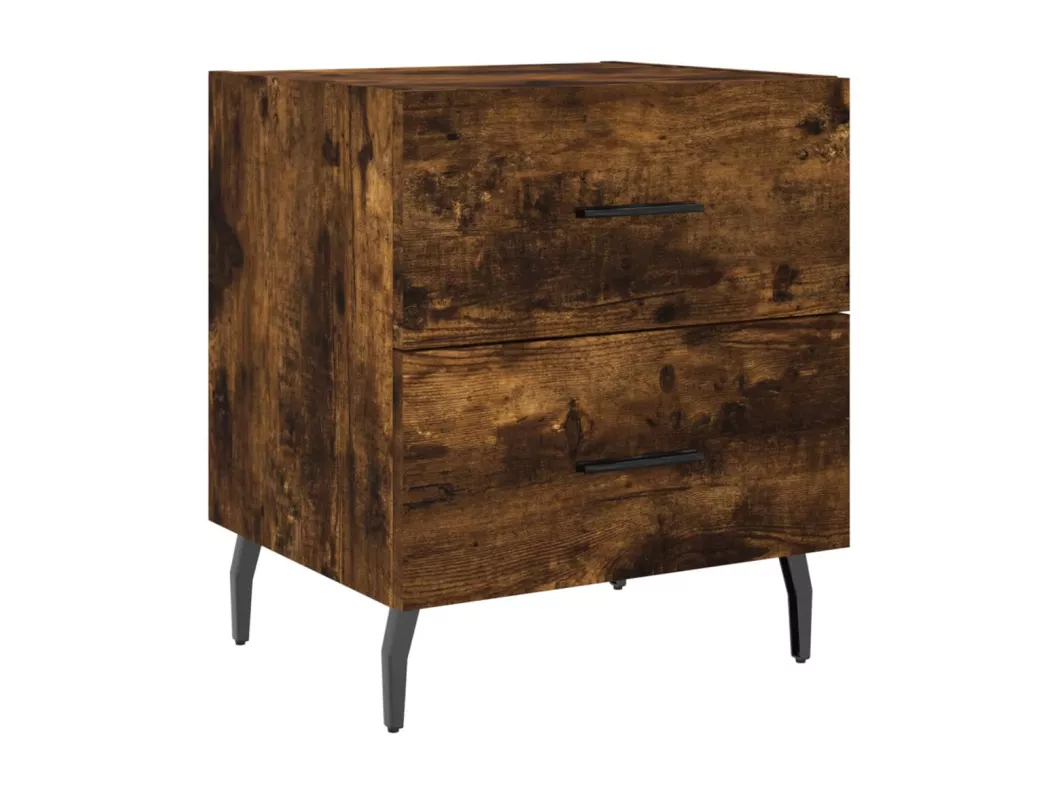 Kauf Unique Nachttische 2 Stk. Räuchereiche 40x35x47,5 cm Holzwerkstoff Zeitbegrenzte Promotion