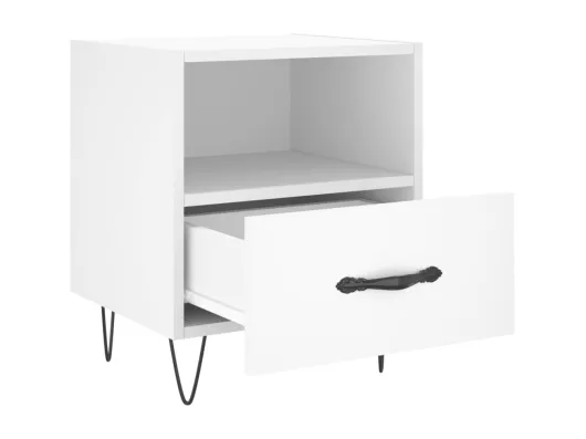 Kauf Unique Nachttische 2 Stk. Weiß 40x35x47,5 cm Holzwerkstoff Bis zu 50% Rabatt