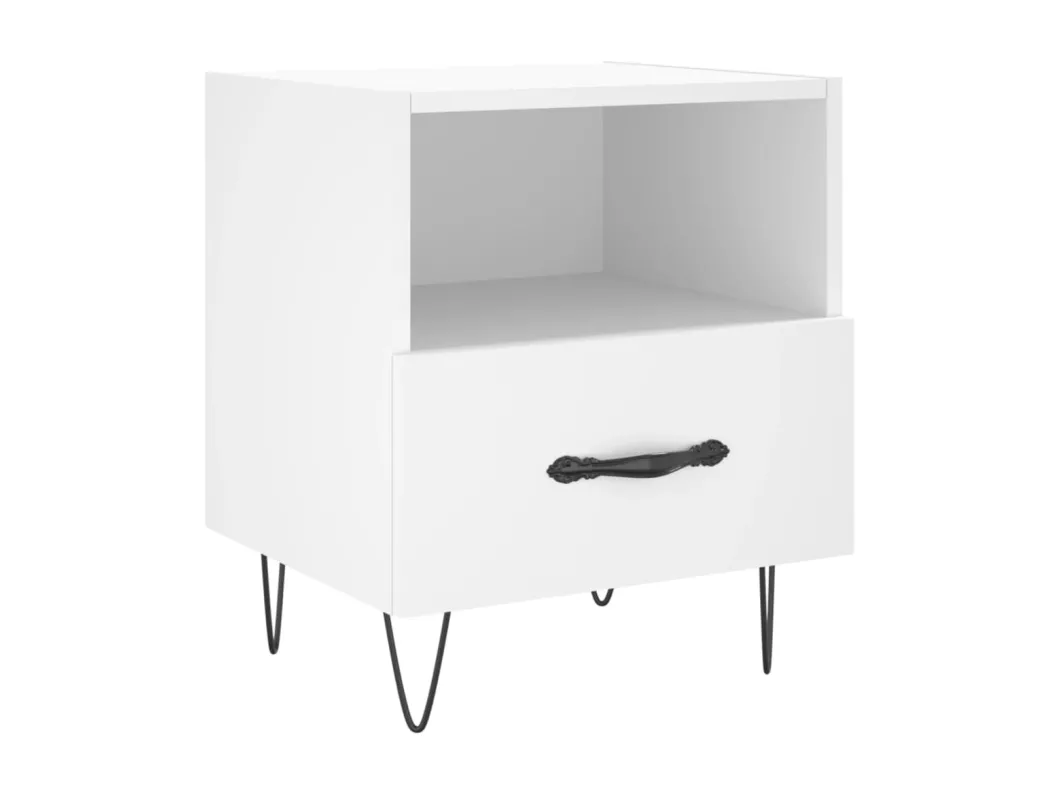 Kauf Unique Nachttische 2 Stk. Weiß 40x35x47,5 cm Holzwerkstoff Bis zu 50% Rabatt
